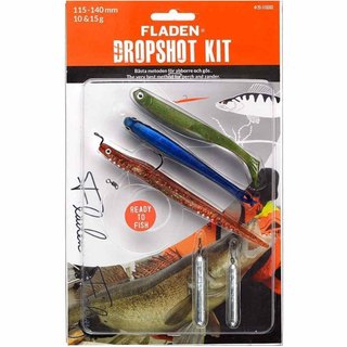 Fladen Dropshot Kit Clear Water Mix 11,5-14cm 10-15g Ready To Fish