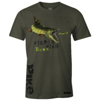 Fladen Maxximus T-Shirt Hungry Pike Green Gr.M