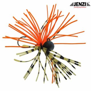 Jenzi Micro Skirted Jighead 5g Gr.2 Orange/Black