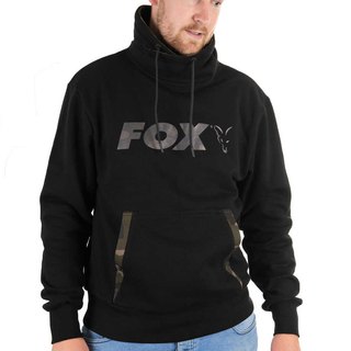 Fox Hoody High Neck Black Camo Gr,XL