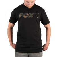 Fox Black Camo Chest Print T-Shirt Gr. XXXL