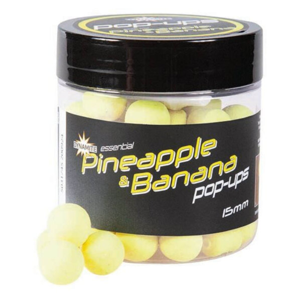 Dynamite Baits Fluro Pop Ups 15mm Pineapple&Banana