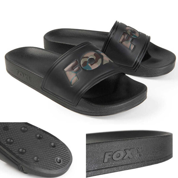 Fox Sliders Black Badelatschen Gr.44