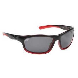 Fox Rage Sunglasses Black and Red Wrap Lens Grey