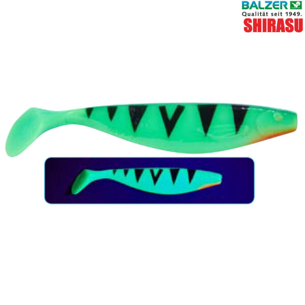 Balzer Shirasu MAJO Booster 10cm Green Fire Tiger