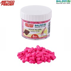 Balzer Method Feeder Pellets 6mm Pink-Heilbutt-Tintenfisch