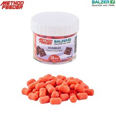 Balzer Method Feeder Dumbles 10mm Orange-Sweet Chocolate