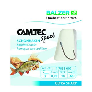 Balzer Camtec Schonhaken 60cm Gr.2 0,23mm
