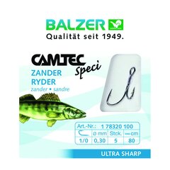 Balzer Camtec Zander Ryderhaken 80cm Gr.1/0 0,30mm