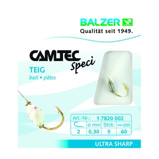 Balzer Camtec Teighaken 60cm Gr.2 0,30mm