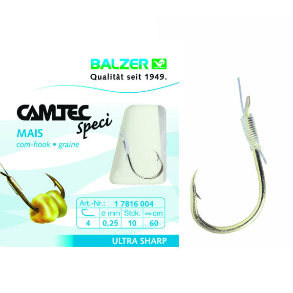 Balzer Camtec Maishaken 60cm Gr.4 0,25mm