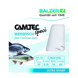 Balzer Camtec Weissfischhaken 60cm Gr.10 0,18mm