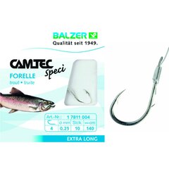 Balzer Camtec Forelle/Sbirohaken 200cm Gr.4 0,25mm