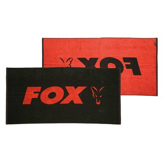 Fox Beach Towel Black / Orange 160x80cm