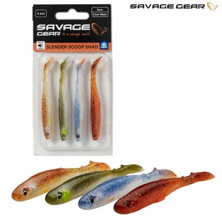 Savage Gear Slender Scoop Shad 9cm 4g Clear Water Mix