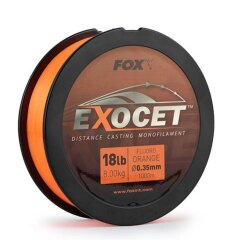 Fox Exocet Fluoro Orange Mono 0.35mm 18lb / 8.0kg (1000m)