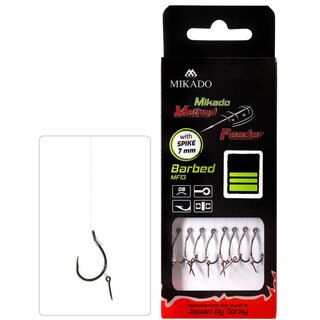 Mikado Method Feeder Rig mit MF13 Haken und Spike Gr.4 0,28mm 10cm