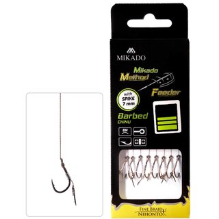 Mikado Method Feeder Rig Fine Braid mit Spike Gr.4 0,16mm 10cm