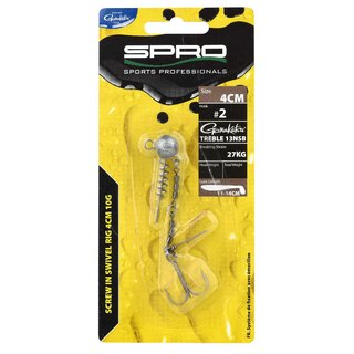 Spro Screw in Swivel Rig 4cm 5g