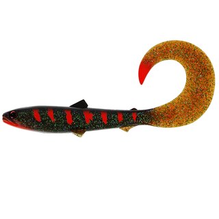 Westin BullTeez Curltail Big Gummifisch 21cm Motoroil Blood