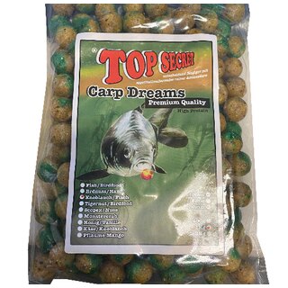 Top Secret Carp Dreams Boilies 1,0 kg 16mm Knoblauch Fisch