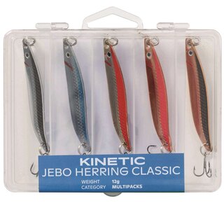 Kinetic Jebo Herring Classic Meerforellen Blinker 5er Set 18g