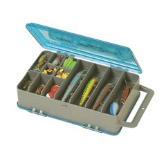 Plano Double Sided Tackle Organizer Medium Silver/Blue