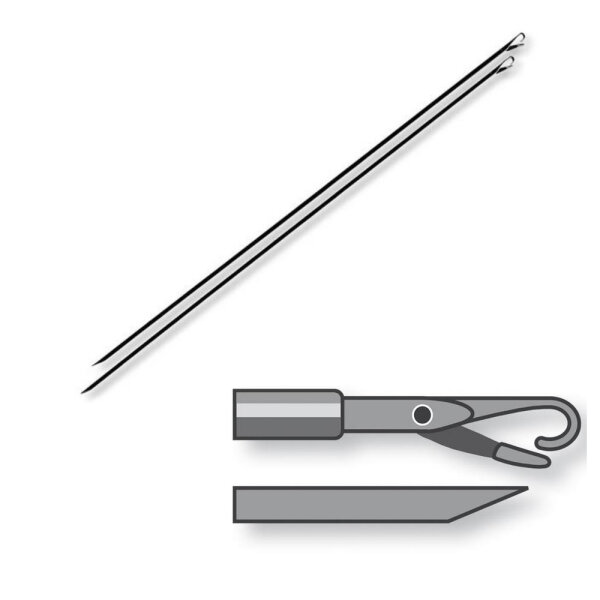 Cormoran Ködernadel extra stark mit Klappöse 20cm 2St.