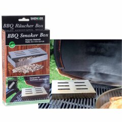 Sänger BBQ Smoker Box Edelstahl 21x13x3,4cm