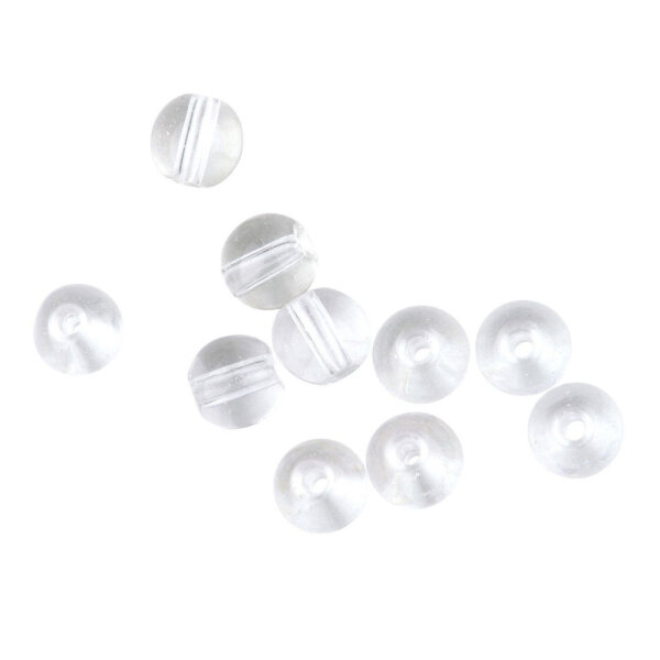 Spro Round Smooth Glass Beads Clear Diamond 6mm