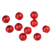 Spro Round Smooth Glass Beads Red Ruby 6mm