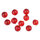 Spro Round Smooth Glass Beads Red Ruby 6mm