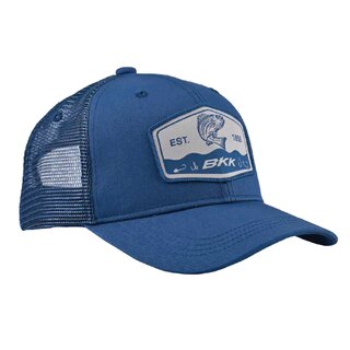 BKK Striped Bass Trucker Hat Navy Blue