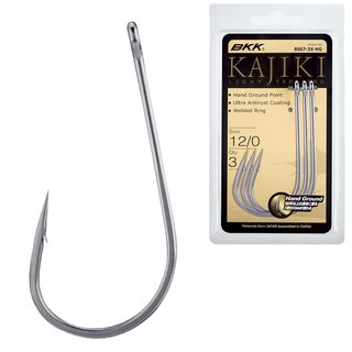 BKK Kajiki Light Trolling Hook Size 12/0 (Pack of 3)