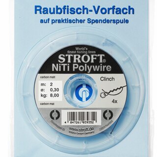 Stroft NiTi Polywire Titanium Vorfach 2m 0,20mm - 3,10kg