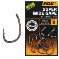 Fox Edges Super Wide Gape (inturned eye) Haken Size 6