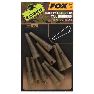 Fox Edges Camo Safety Lead ClipTail Rubber Size 7