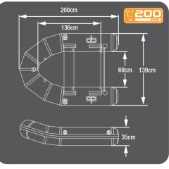 Fox 200 Green Boat Schlauchboot Slat Floor