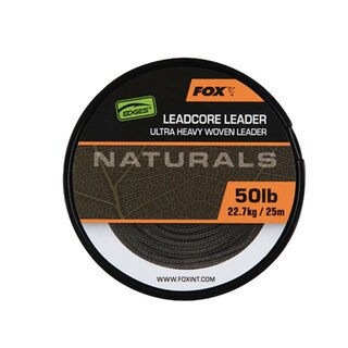 Fox Edges Naturals Leadcore 25m 50b / 22,7kg