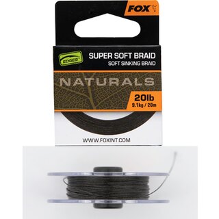 Fox Edges Naturals Super Soft Braid 20m 20lb / 9,1kg