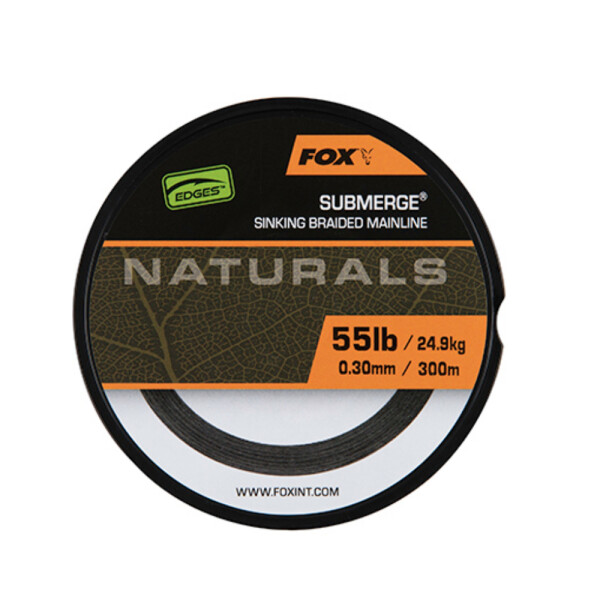 Fox Edges Naturals Submerge Braid 300m 55lb / 0,30mm 24,9Kg