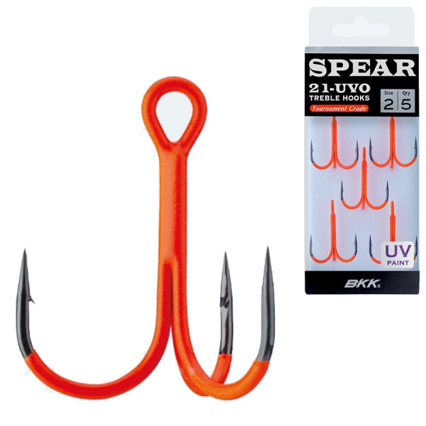 BKK Spear-21 UVO Hook Drilling Size 6 (Pack of 6)
