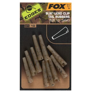 Fox Edges Camo Slik Lead Clip Tail Rubber (Size 10)
