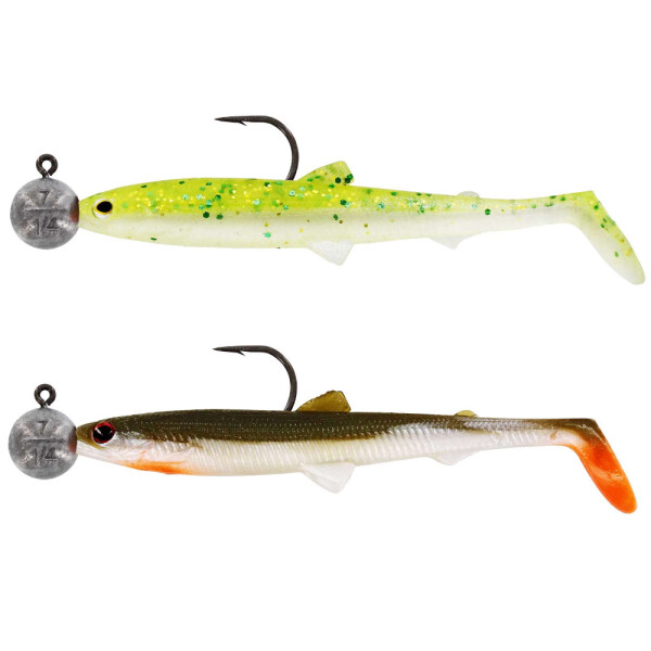 Westin BullTeez 9,5cm fertig montiert 2er Pack Gummifisch Dark Water Mix5