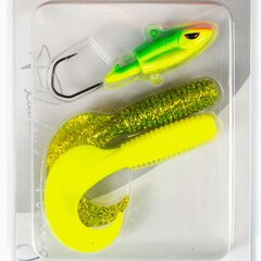 Fladen Fishing Big Dorsch Tail Set 12cm 90g grn/gelb