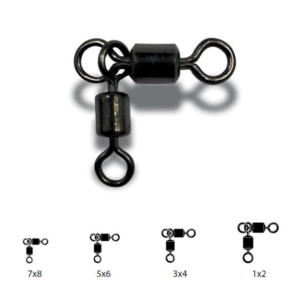 VMC 3591BK Doppel Swivel 5x6 30kg