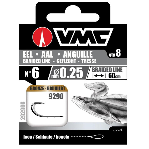 VMC Perfect Aalhaken gebunden Kevlar Spark Point Gr.4 / 0,30mm