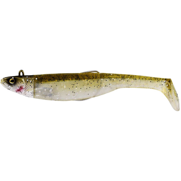 Westin Magic Minnow Jig fertig montiert Gummifisch 42g 14cm Pearl Sand