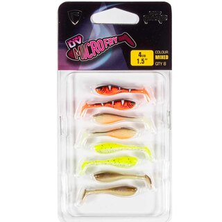Fox Rage Ultra UV Micro Fry 4cm Mixed Colour Lure Pack
