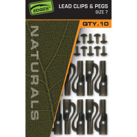 Fox Edges Naturals Size 7 Lead Clips & pegs